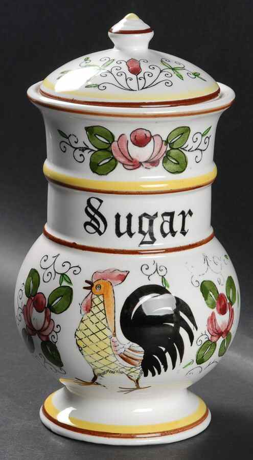 Early Provincial Sugar Canister & Lid by Ucagco-1