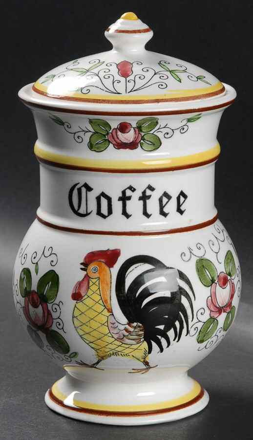 Early Provincial Coffee Canister & Lid by Ucagco-1