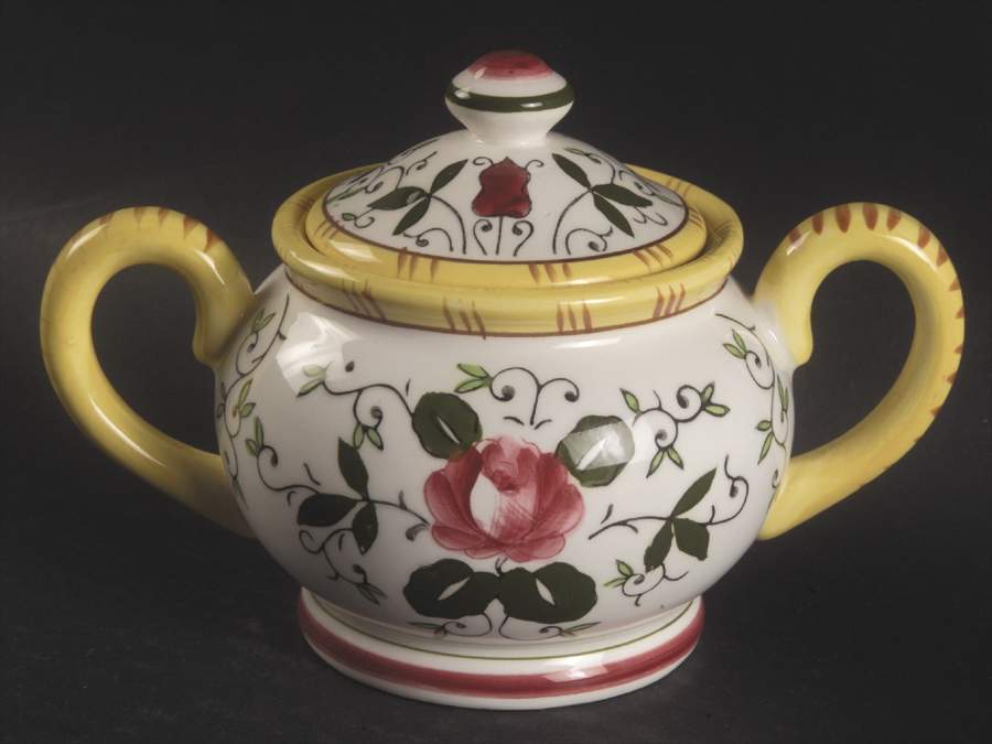 Early Provincial Sugar Bowl & Lid by Ucagco-1