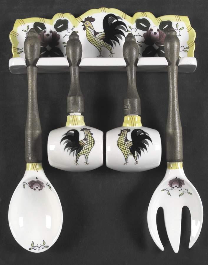 Early Provincial Hanging 5-Piece Salad Set by Ucagco-1