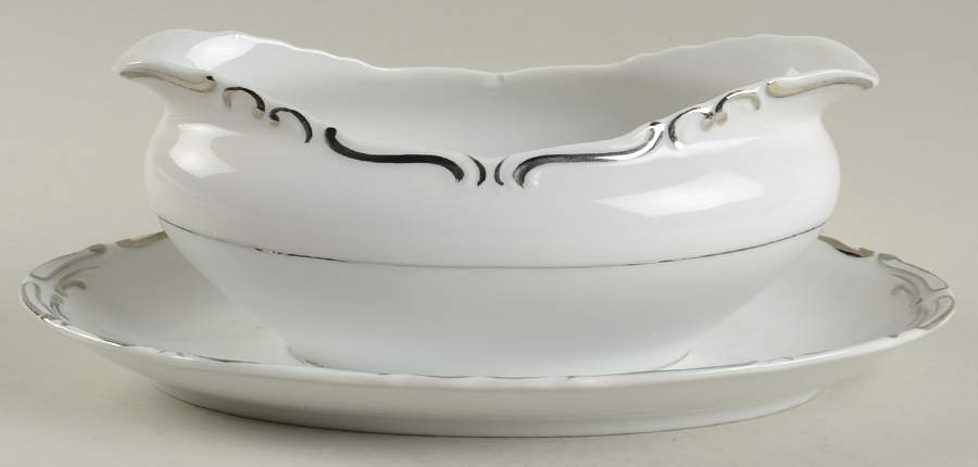 Embassy Gravy Boat with Attached Underplate by Ucagco-1