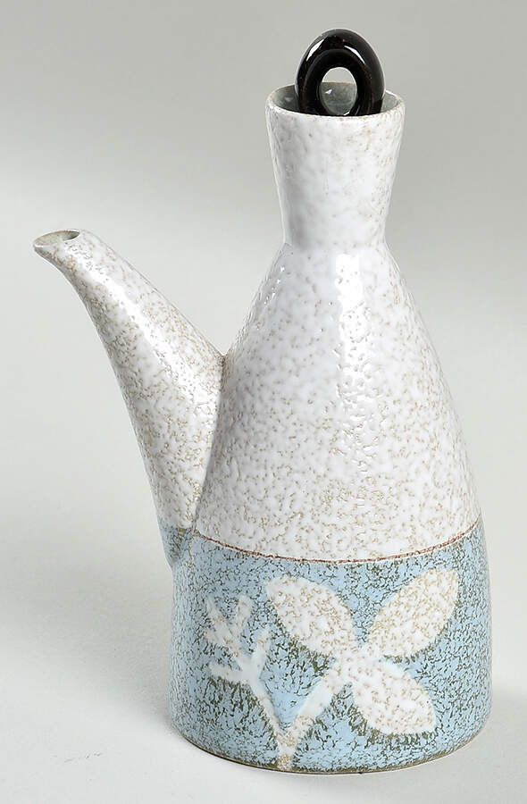 Medallion Oil Cruet and Stopper by Ucagco-1