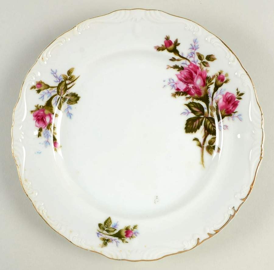 Moss Rose Salad Plate by Ucagco-1