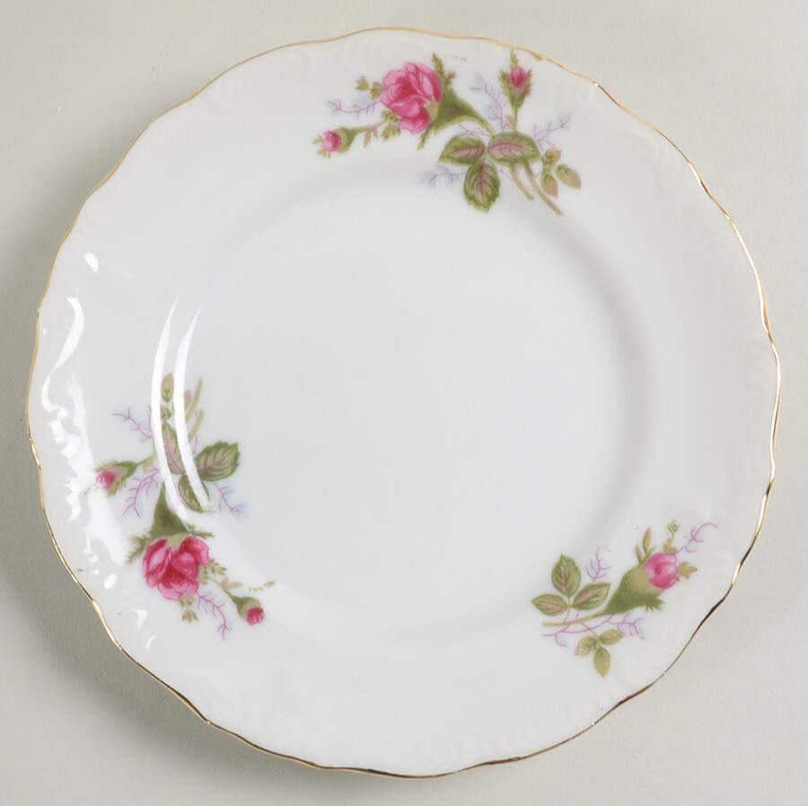 Moss Rose Bread & Butter Plate by Ucagco-1