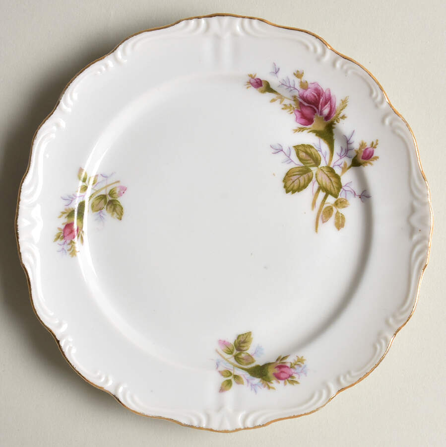 Moss Rose Bread & Butter Plate by Ucagco-1
