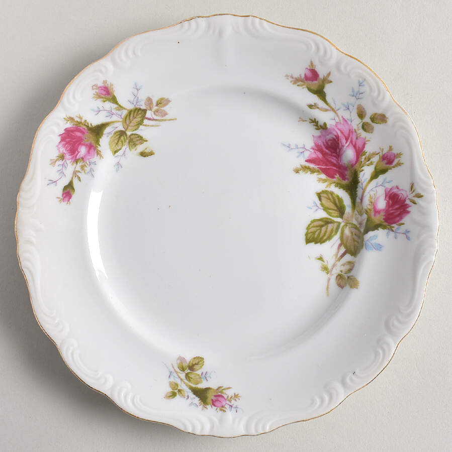 Moss Rose Salad Plate by Ucagco-1