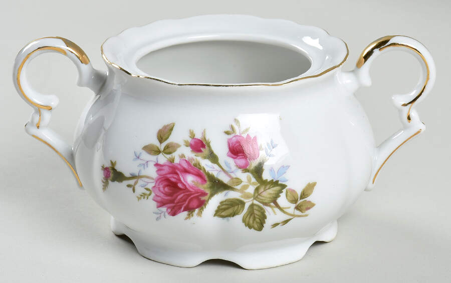 Moss Rose Sugar Bowl No Lid by Ucagco-1