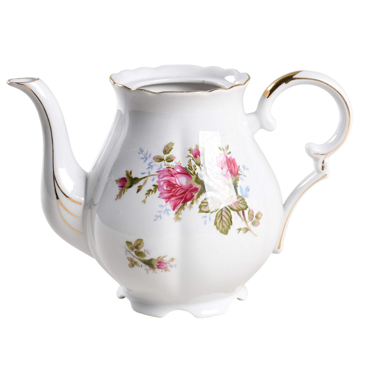 Moss Rose Teapot No Lid by Ucagco-1