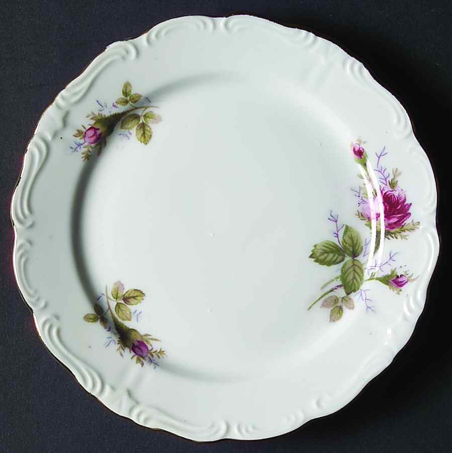 Moss Rose Bread & Butter Plate by Ucagco-1