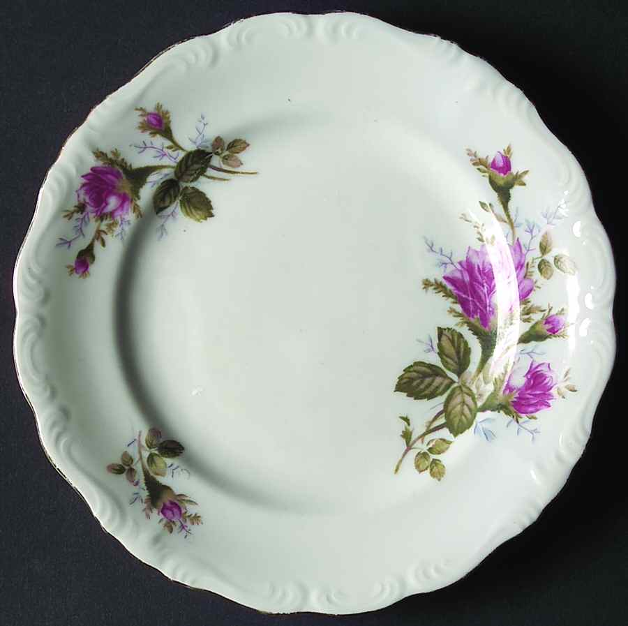 Moss Rose Salad Plate by Ucagco-1