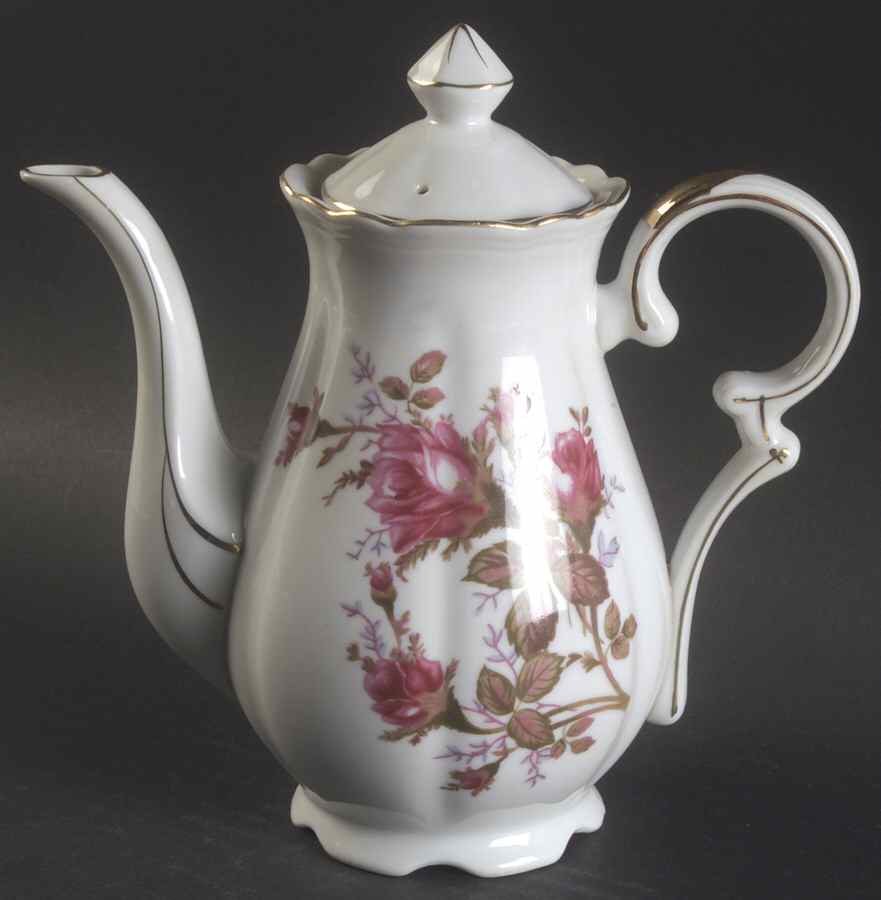 Moss Rose Mini Coffee Pot & Lid by Ucagco-1