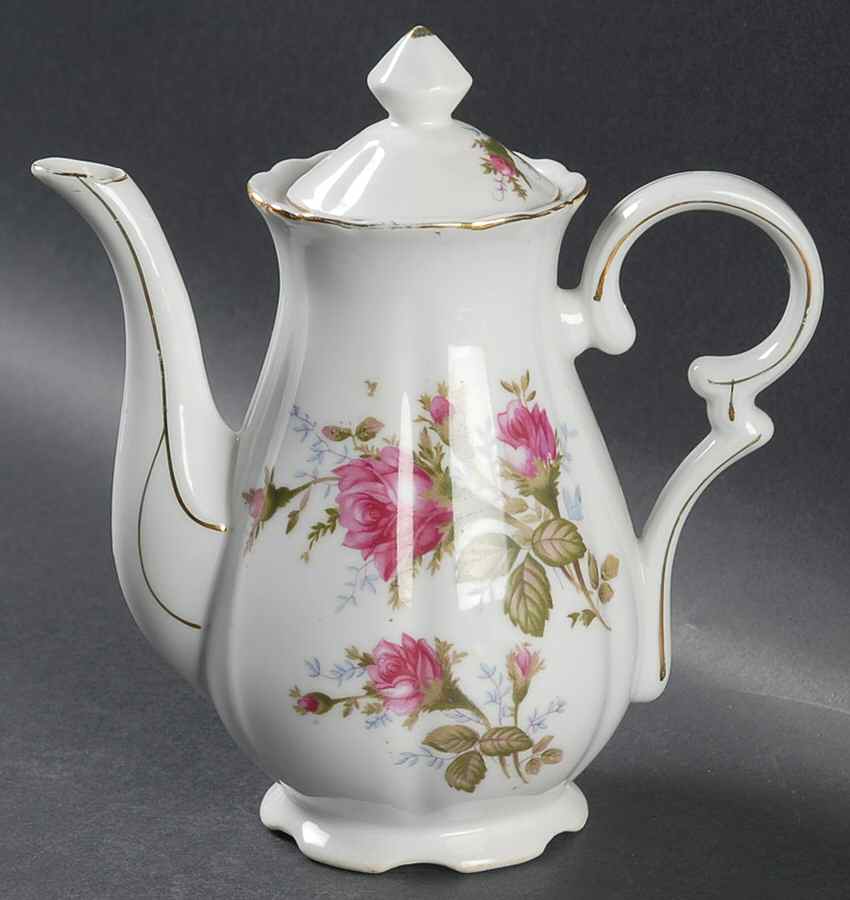 Moss Rose Mini Coffee Pot & Lid by Ucagco-1