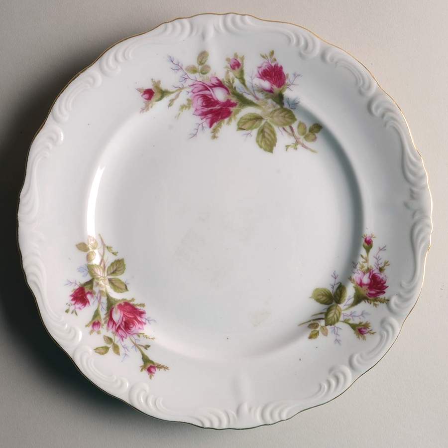 Moss Rose Luncheon Plate by Ucagco-1