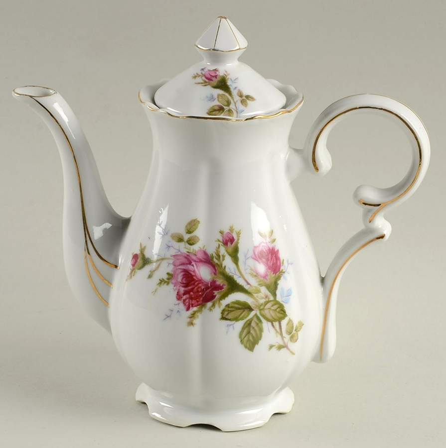 Moss Rose Mini Coffee Pot & Lid by Ucagco-1