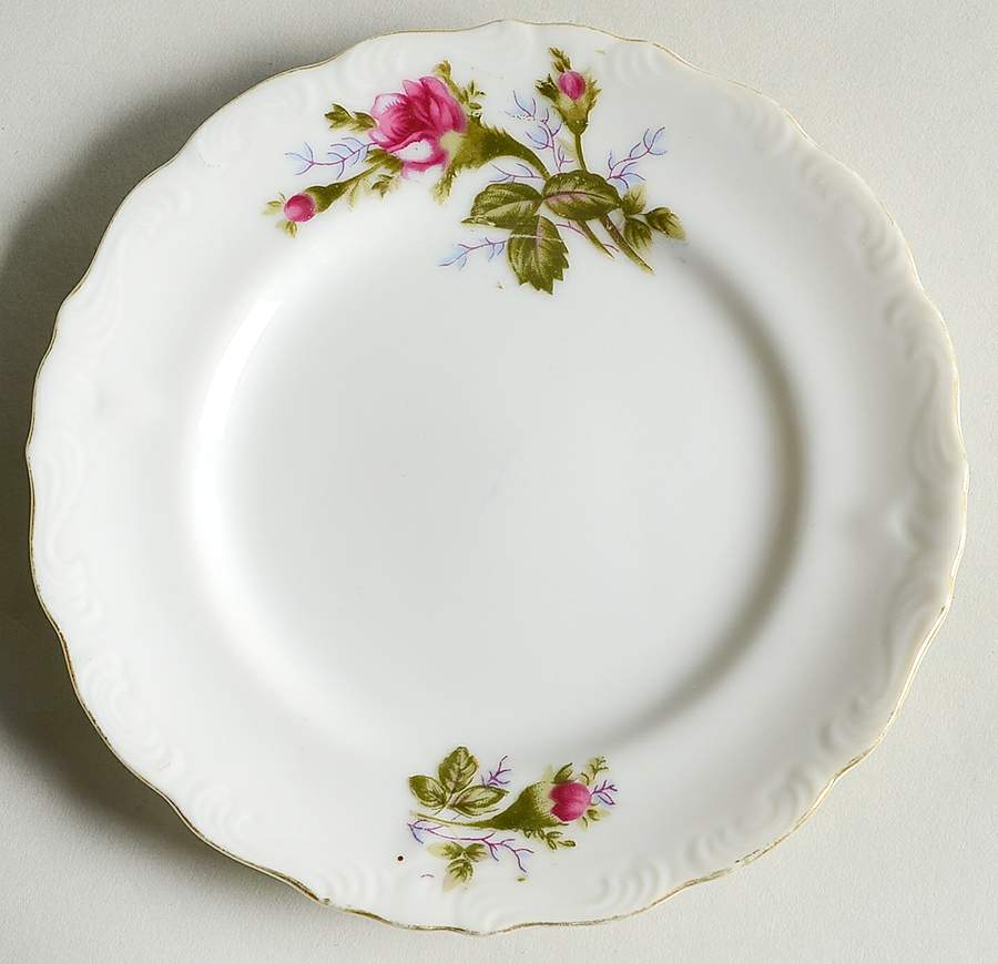 Moss Rose Bread & Butter Plate by Ucagco-1