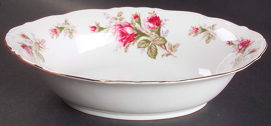 Old Rose 10" Oval Vegetable Bowl by Ucagco-1