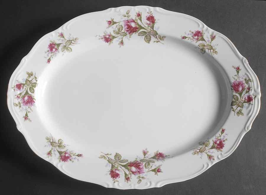 Old Rose 16" Oval Serving Platter by Ucagco-1