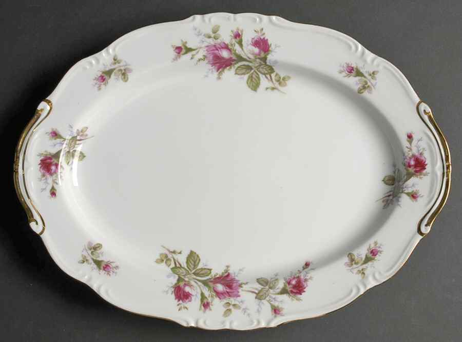 Old Rose 14" Oval Serving Platter by Ucagco-1