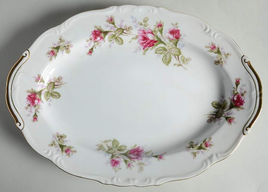 Old Rose 12" Oval Serving Platter by Ucagco-1