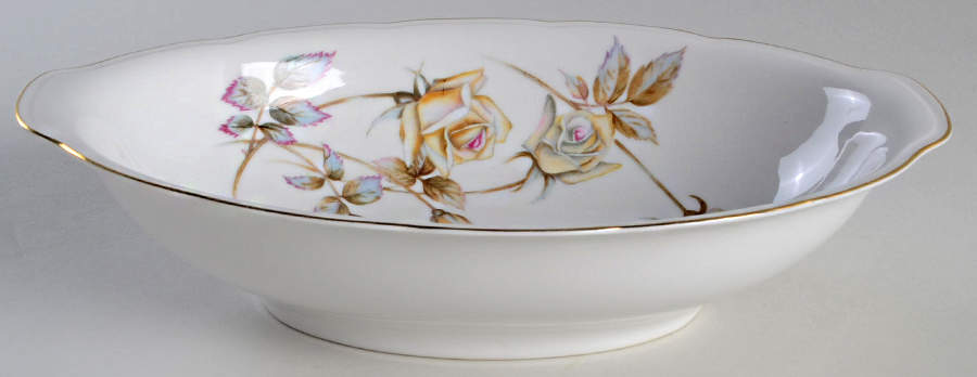 Oxford Rose 10" Oval Vegetable Bowl by Ucagco-1