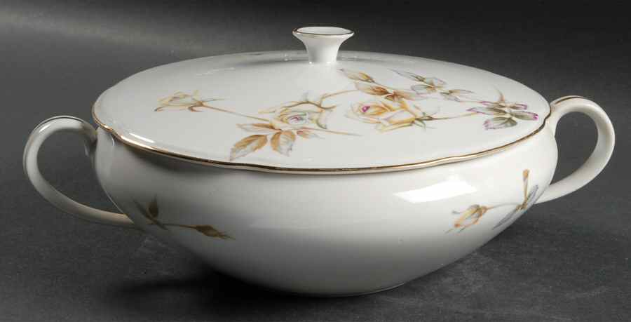 Oxford Rose Round Covered Vegetable by Ucagco-1