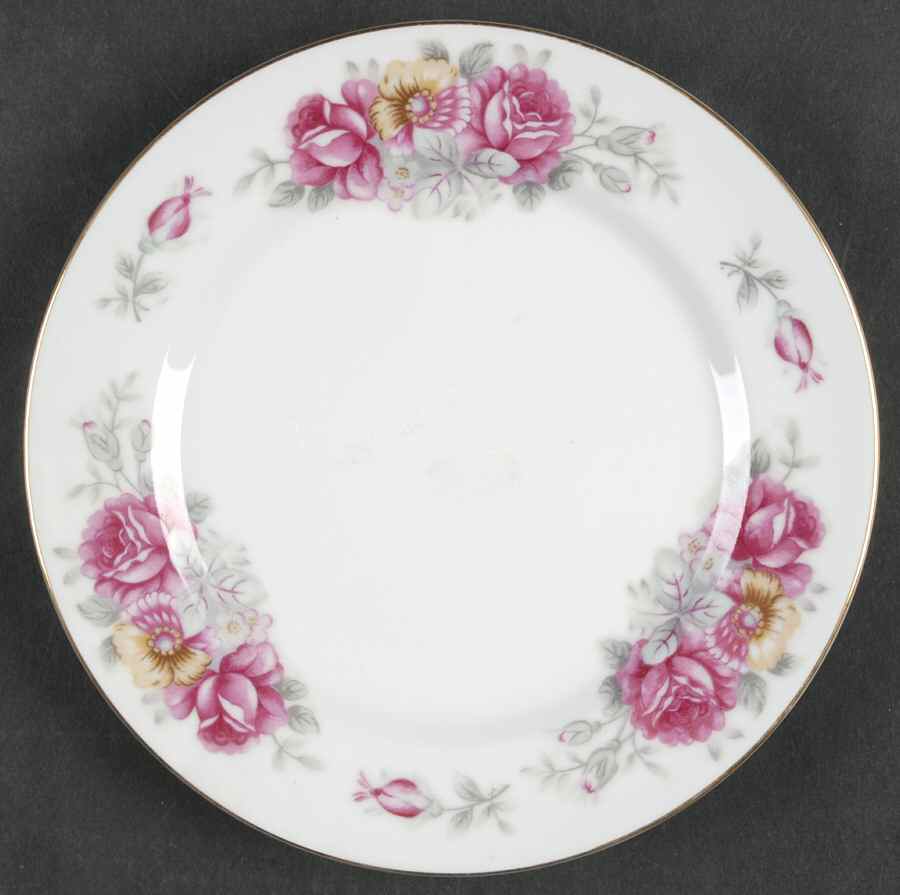 Rose Dawn Bread & Butter Plate by Ucagco-1
