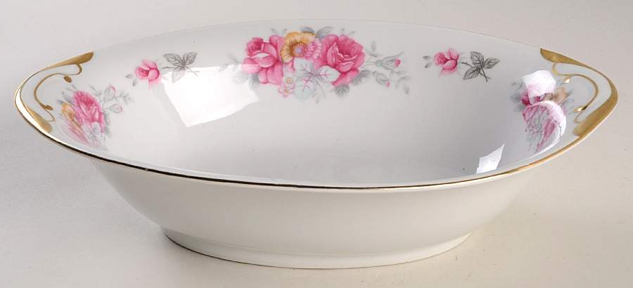 Rose Dawn 10" Oval Vegetable Bowl by Ucagco-1