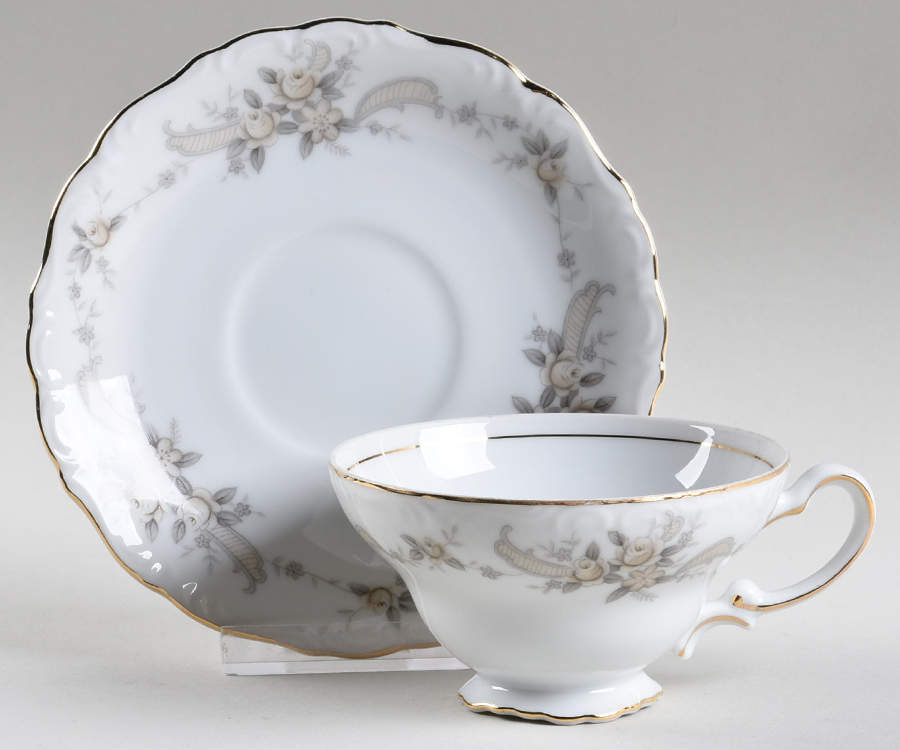 Serenity Footed Cup & Saucer Set by Ucagco-1
