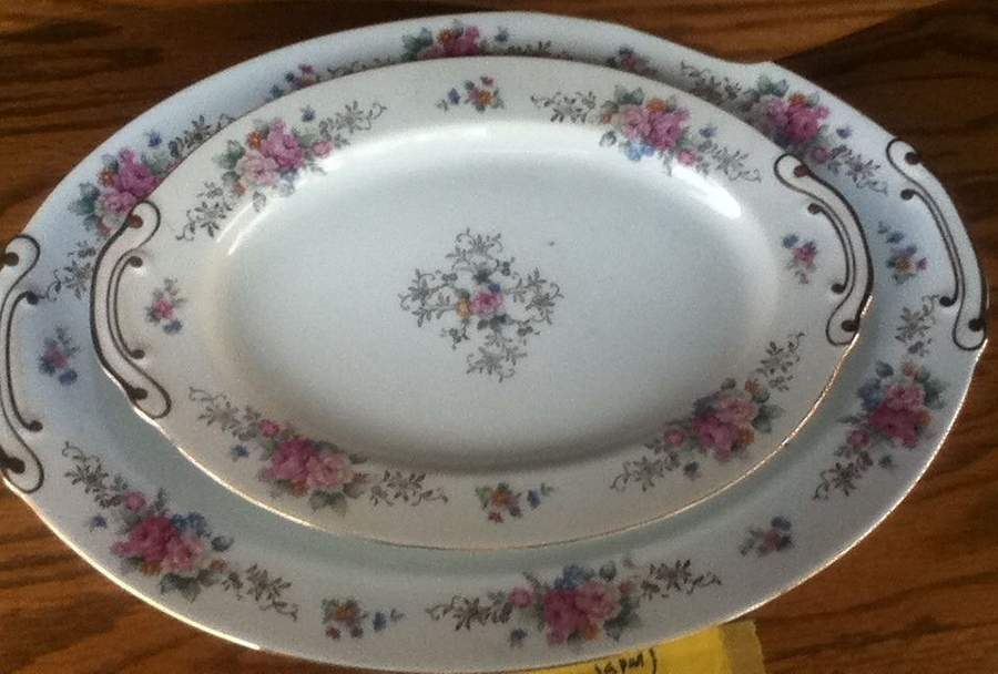 UCJ2 (JAPAN) 16" Oval Serving Platter by Union China (Japan)-1