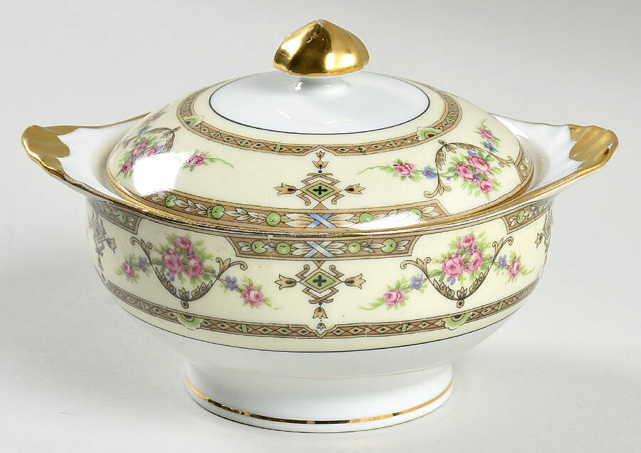 Lafayette Sugar Bowl & Lid by Union Ceramique-1