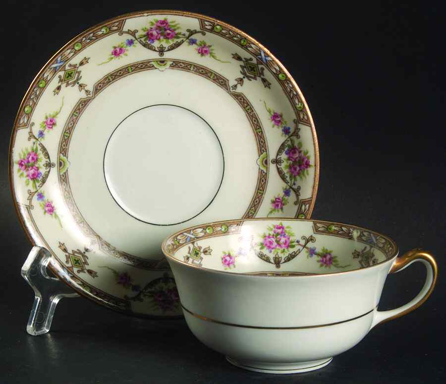 Lafayette Flat Cup & Saucer Set by Union Ceramique-1