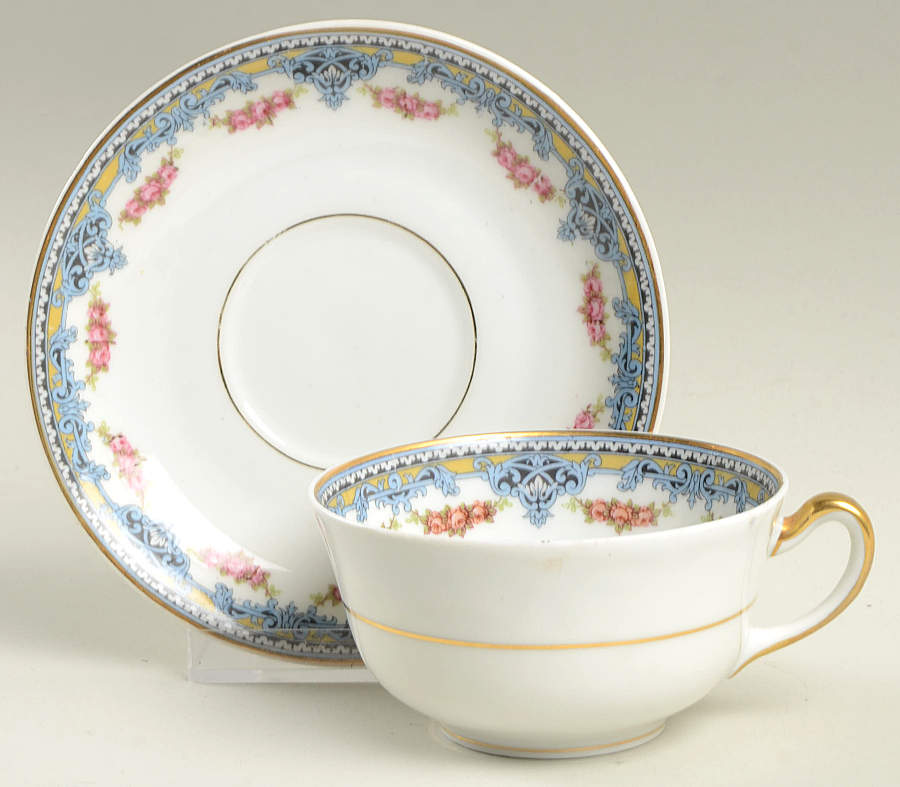 Lyons Flat Cup & Saucer Set by Union Ceramique-1