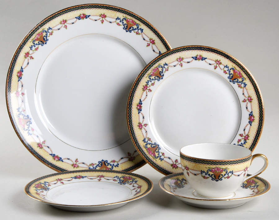 Orleans 5 Piece Place Setting by Union Ceramique-1