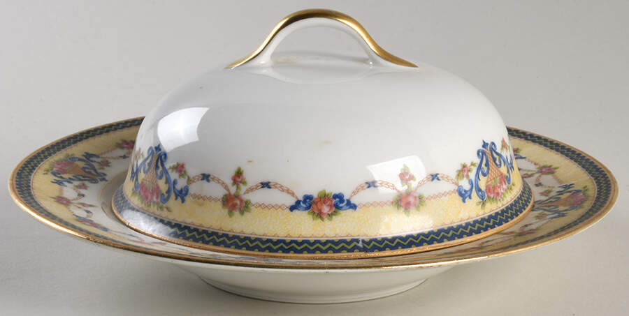 Orleans Round Covered Butter by Union Ceramique-1
