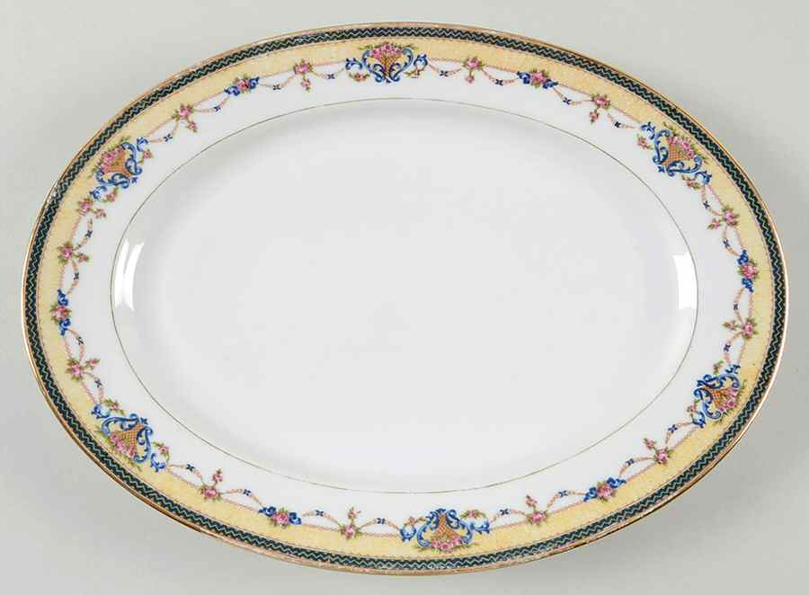 Orleans 13" Oval Serving Platter by Union Ceramique-1
