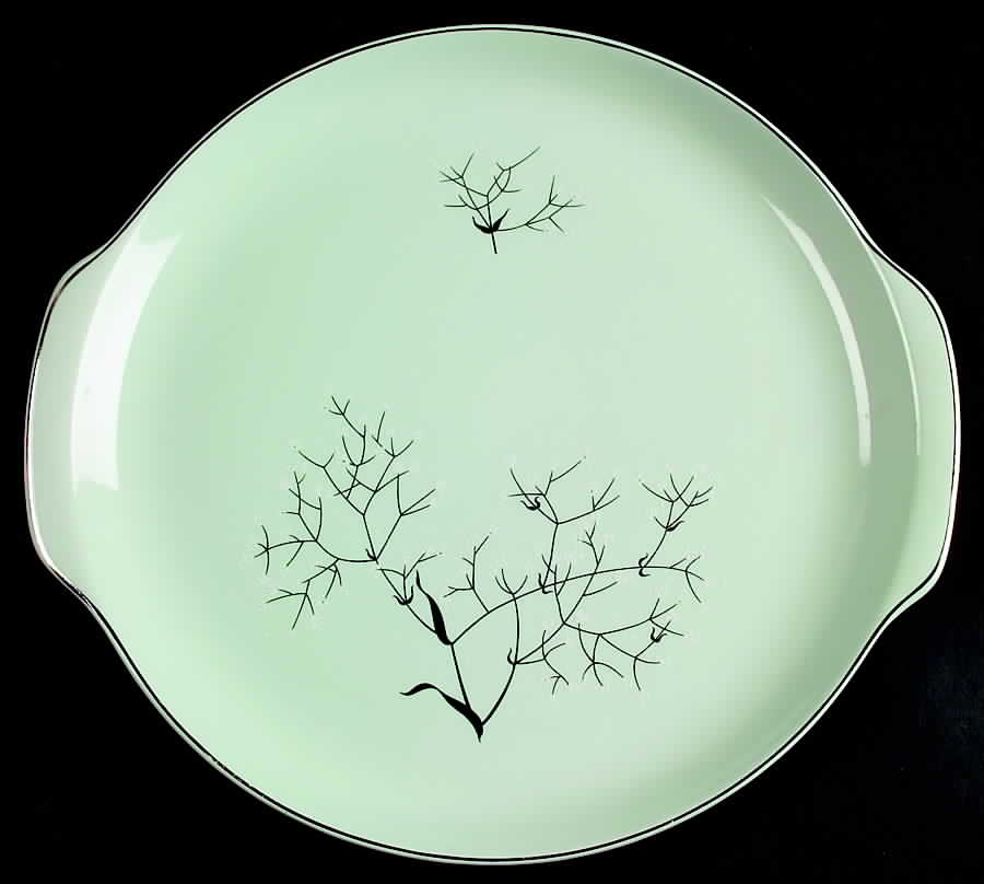 Baby's Breath Handled Cake Plate by Universal-1