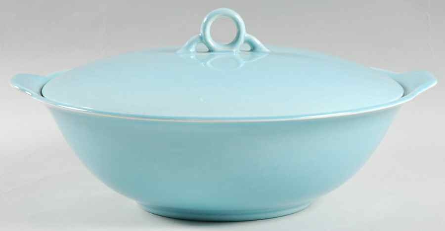 Ballerina Periwinkle Blue Round Covered Vegetable by Universal-1