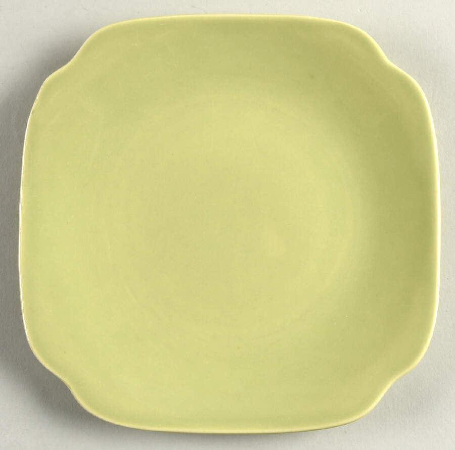 Ballerina Chartreuse Square Salad Plate by Universal-1