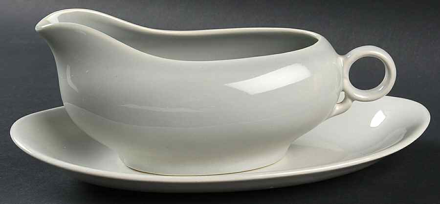 Ballerina Dove Gray Gravy Boat & Underplate/Relish by Universal-1