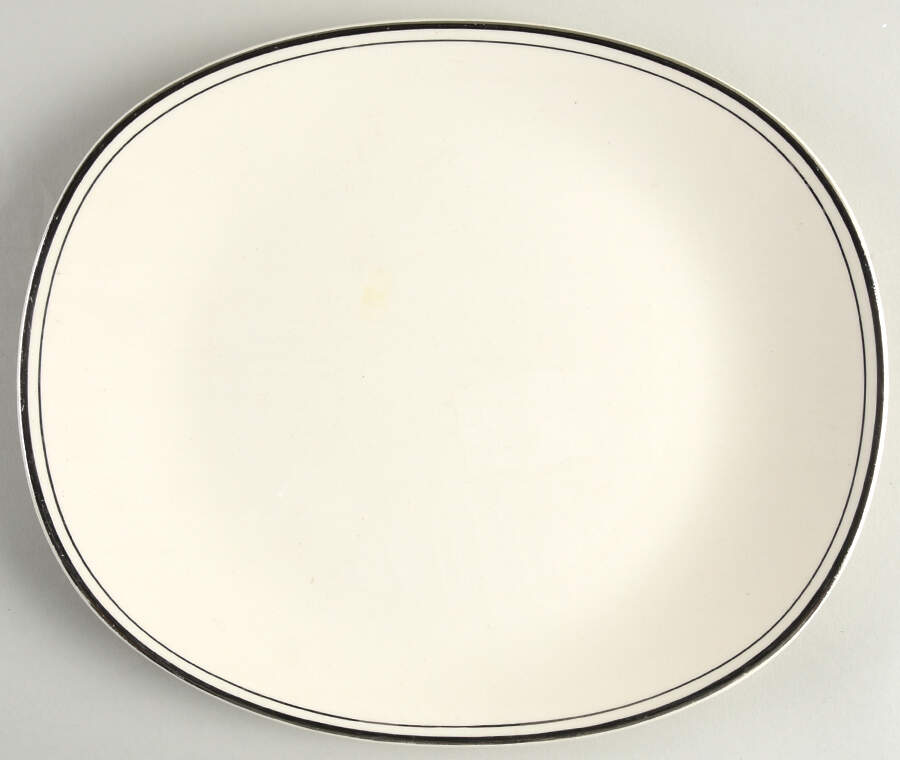 Ballerina Platinum 11" Oval Serving Platter by Universal-1