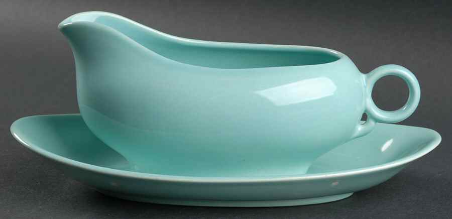 Ballerina Turquoise Gravy Boat & Underplate/Relish by Universal-1