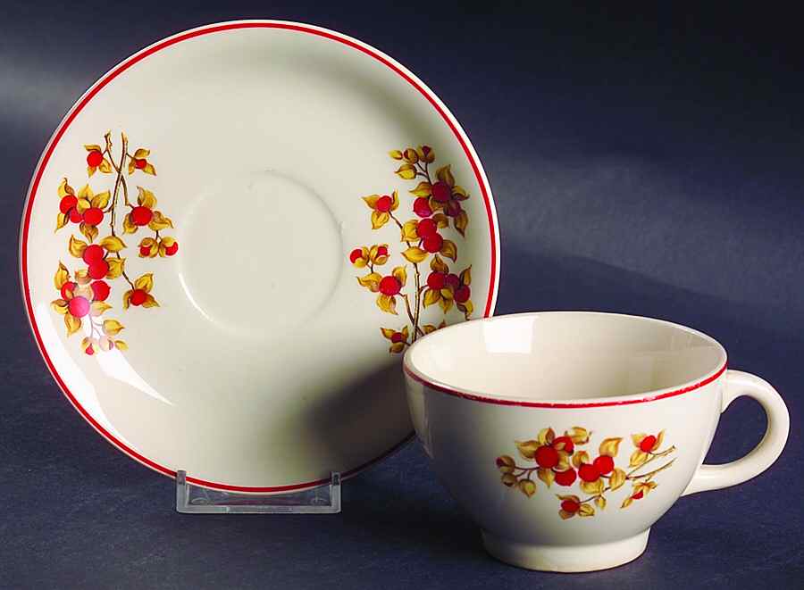 Bitter Sweet Footed Cup & Saucer Set by Universal-1