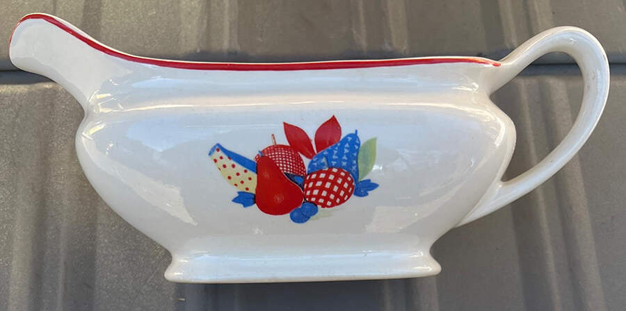 Calico Fruit Gravy Boat by Universal-1