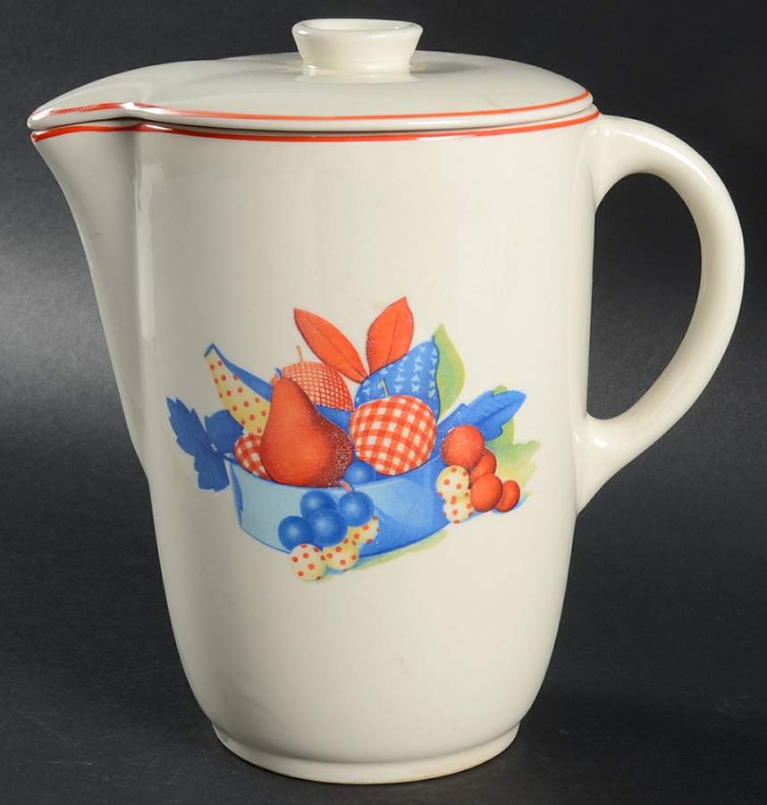 Calico Fruit 50 Oz Pitcher with Lid by Universal-1