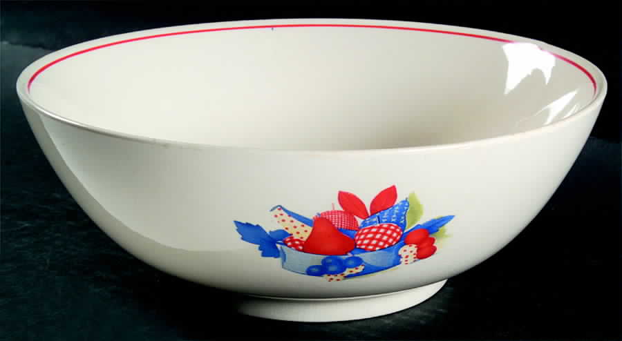 Calico Fruit 9" Salad Serving Bowl by Universal-1