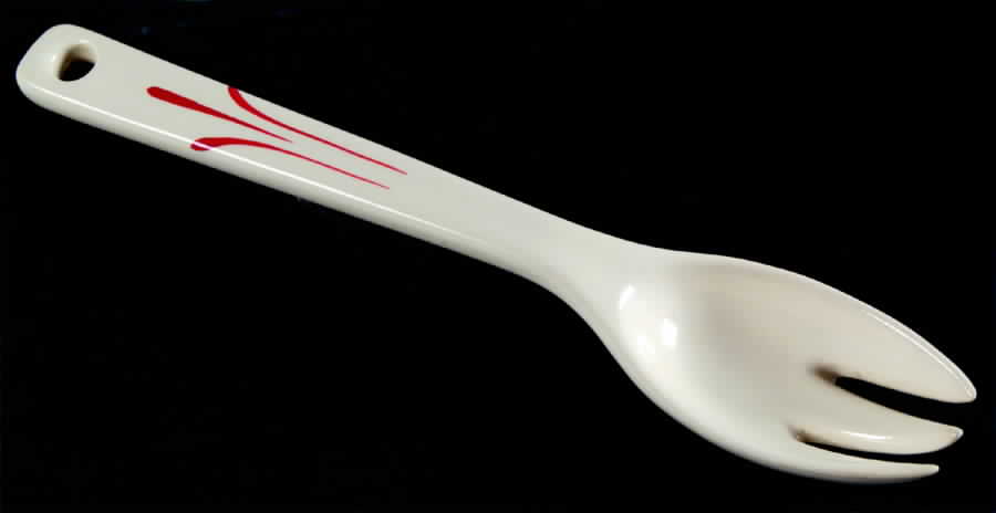 Calico Fruit Salad Serving Fork, Solid Piece by Universal-1