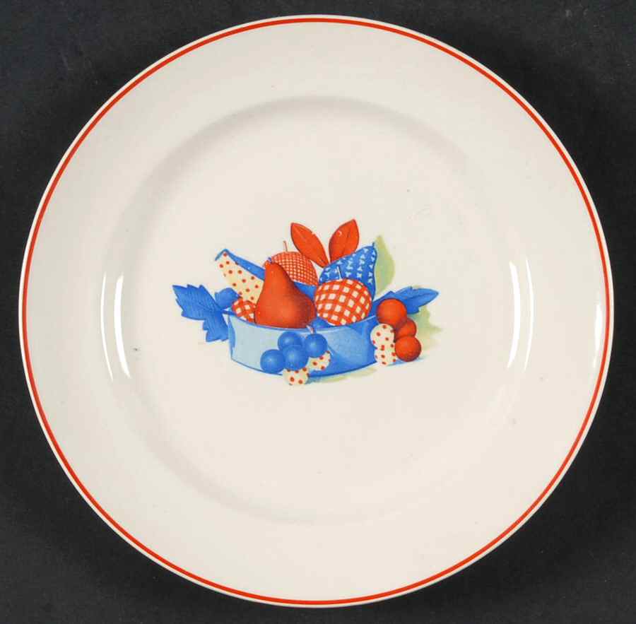 Calico Fruit Salad Plate by Universal-1