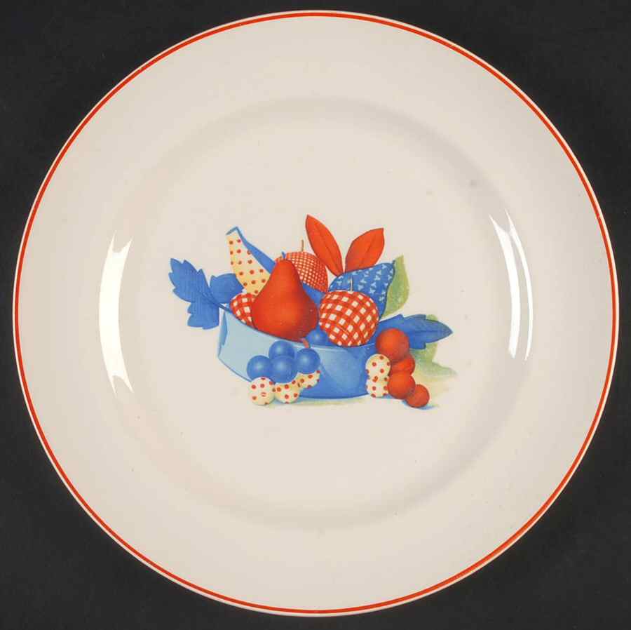 Calico Fruit Luncheon Plate by Universal-1