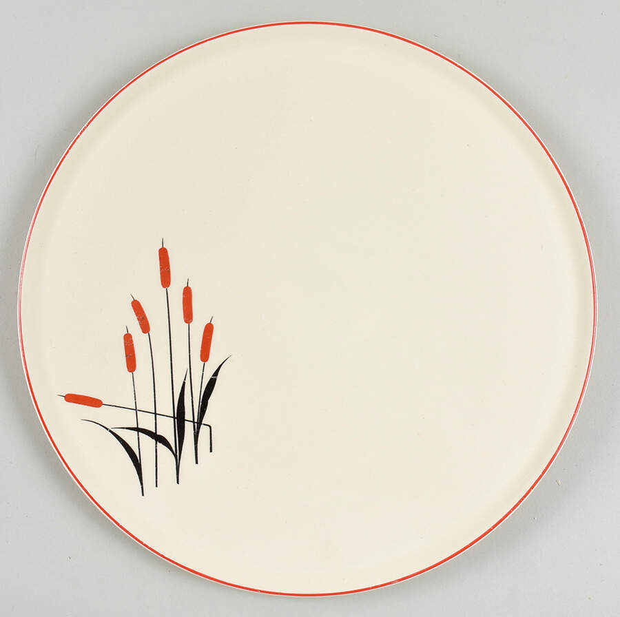 Cattail (Camwood) Cake Plate by Universal-1