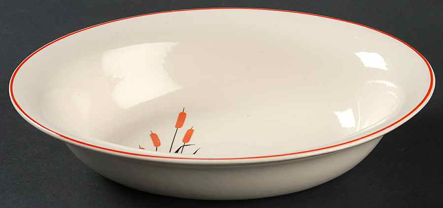 Cattail (Camwood) 9" Oval Vegetable Bowl by Universal-1